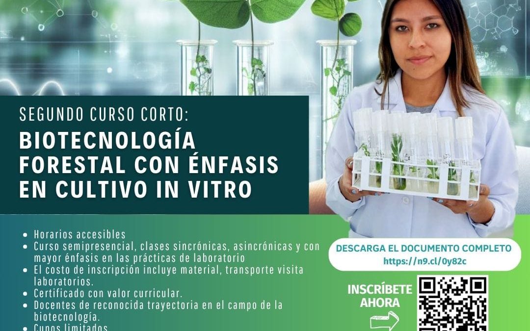 2º Curso corto: Biotecnología Forestal con énfasis en Cultivo In Vitro